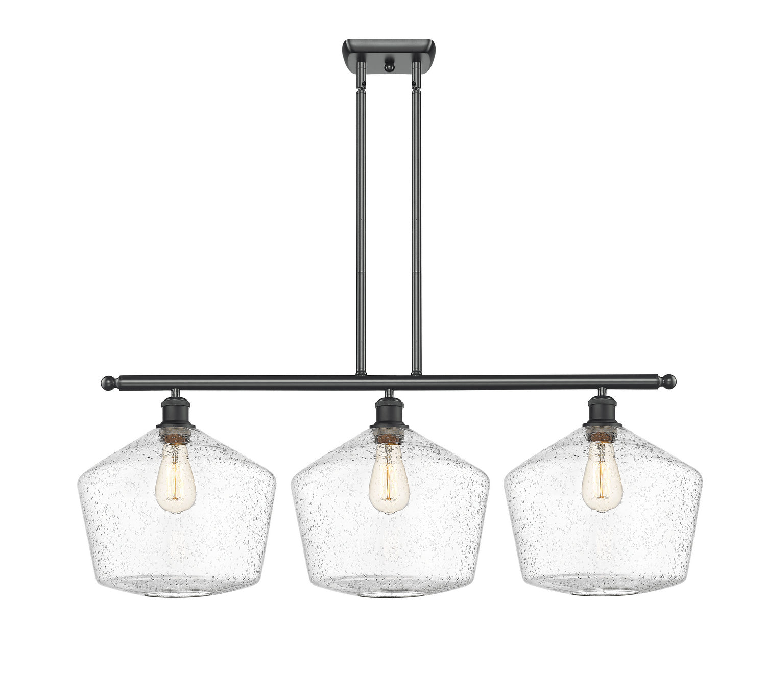 Innovations - 516-3I-BK-G654-12 - Three Light Island Pendant - Ballston - Matte Black