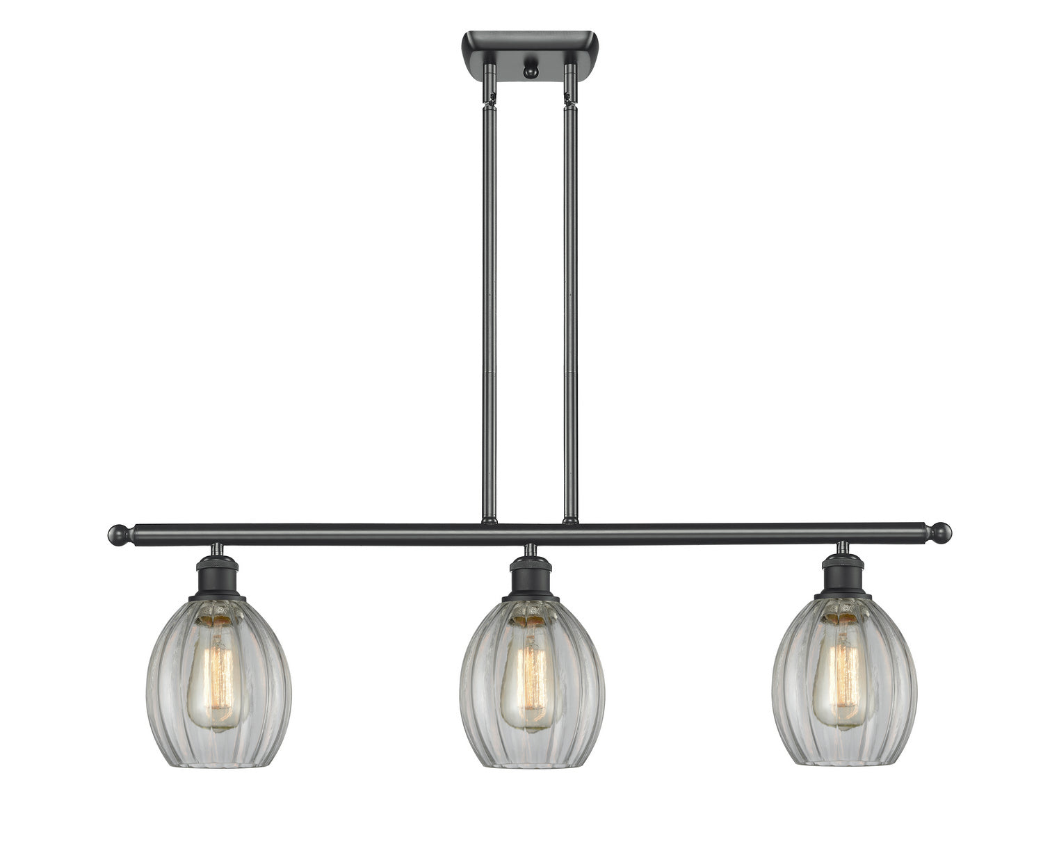 Innovations - 516-3I-BK-G82 - Three Light Island Pendant - Ballston - Matte Black