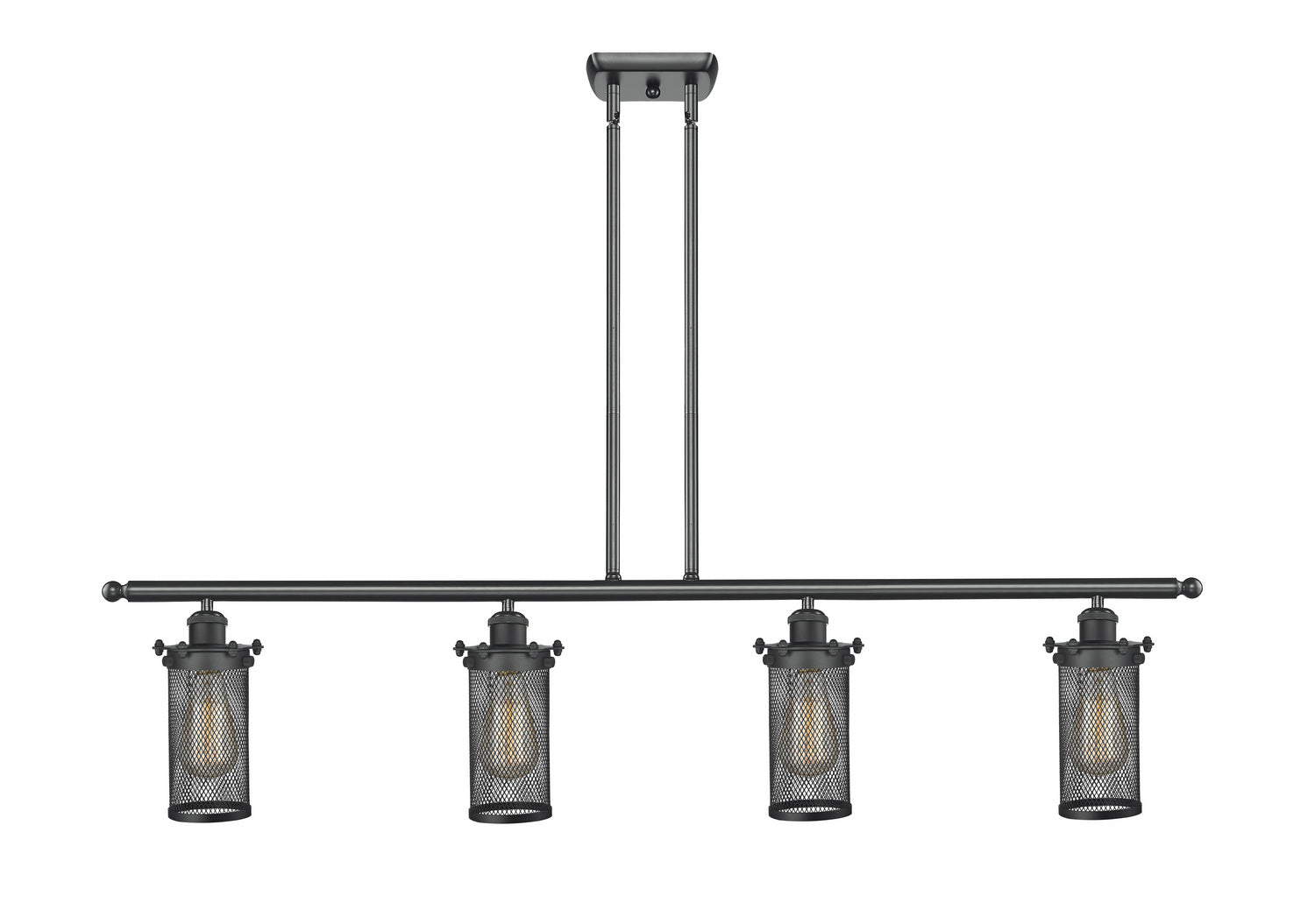 Innovations - 516-4I-BK-CE219 - Four Light Island Pendant - Austere - Matte Black