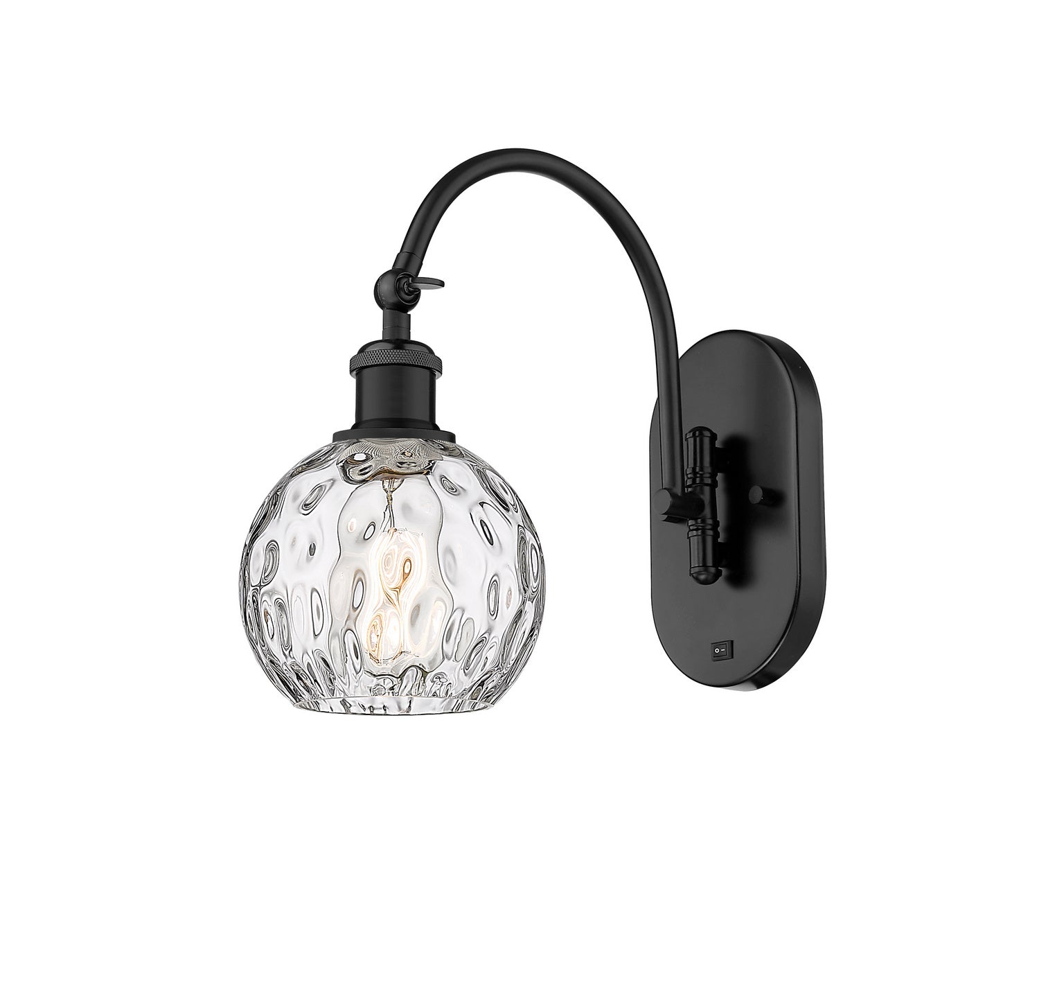 Innovations - 518-1W-BK-G1215-6 - One Light Wall Sconce - Ballston - Matte Black