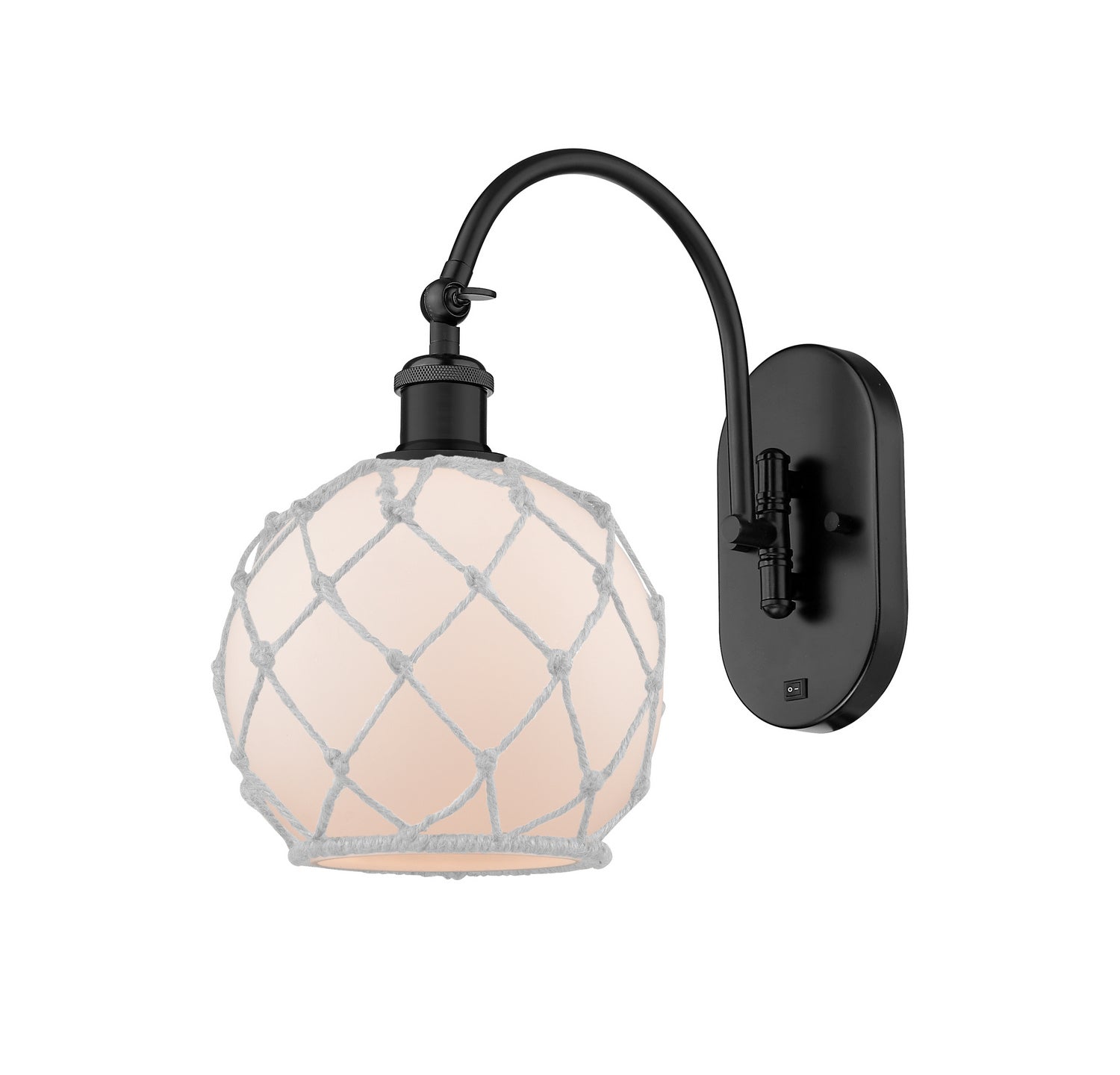 Innovations - 518-1W-BK-G121-8RW-LED - LED Wall Sconce - Ballston - Matte Black