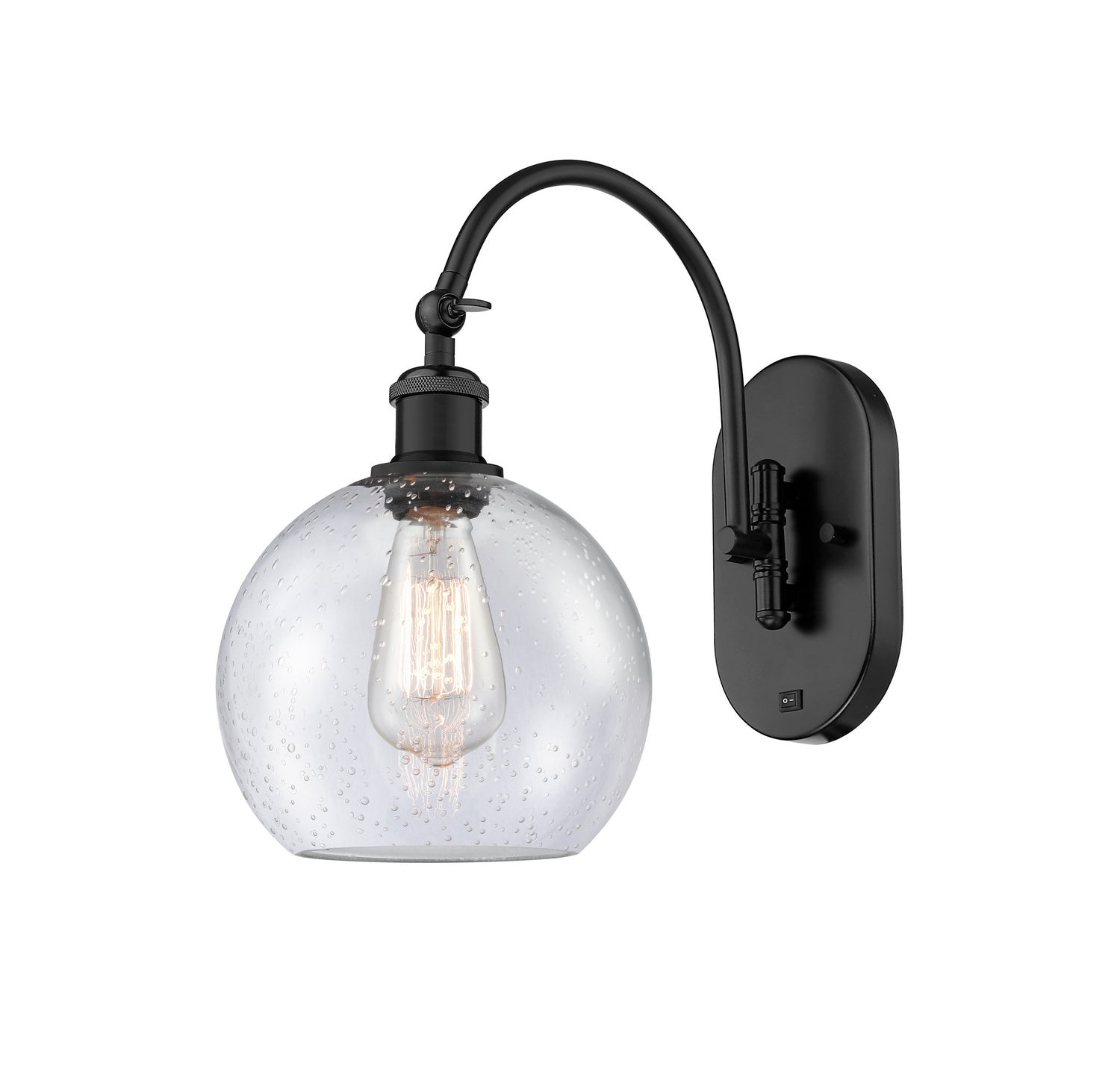 Innovations - 518-1W-BK-G124-8-LED - LED Wall Sconce - Ballston - Matte Black