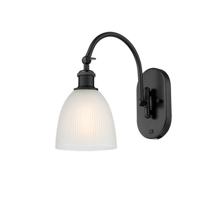 Innovations - 518-1W-BK-G381 - One Light Wall Sconce - Ballston - Matte Black