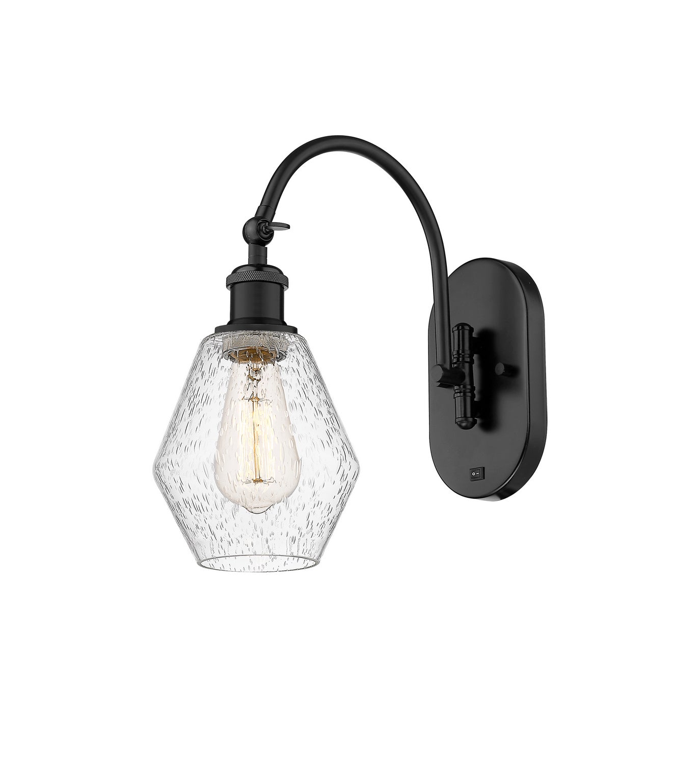 Innovations - 518-1W-BK-G654-6 - One Light Wall Sconce - Ballston - Matte Black