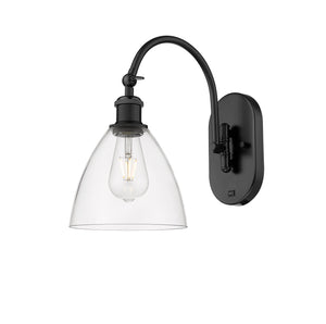 Innovations - 518-1W-BK-GBD-752 - One Light Wall Sconce - Ballston - Matte Black