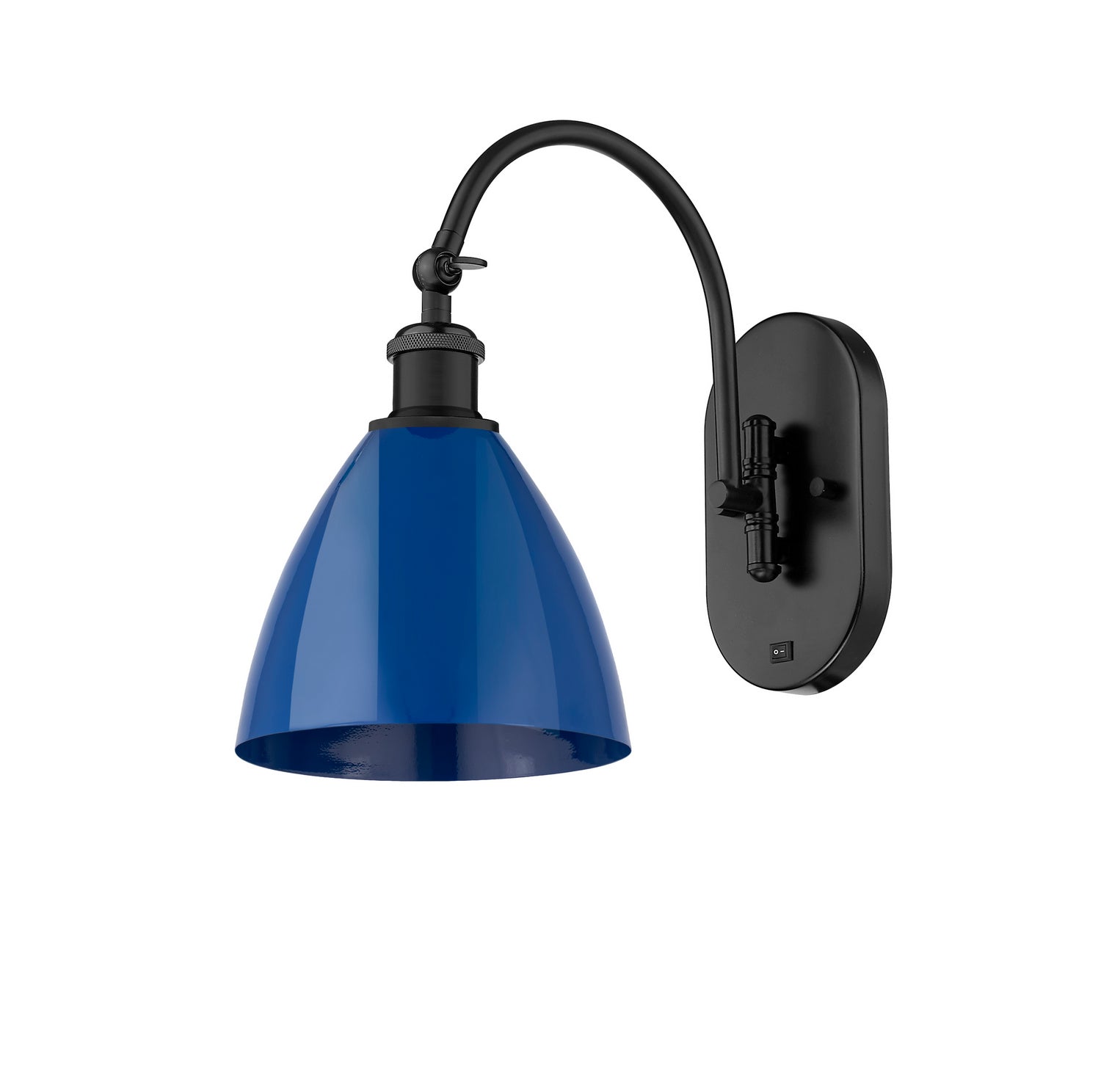 Innovations - 518-1W-BK-MBD-75-BL - One Light Wall Sconce - Ballston - Matte Black