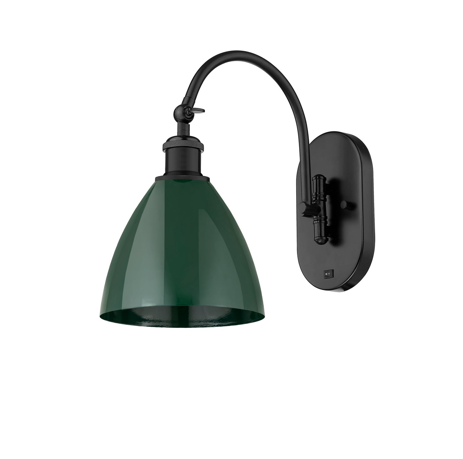 Innovations - 518-1W-BK-MBD-75-GR - One Light Wall Sconce - Ballston - Matte Black