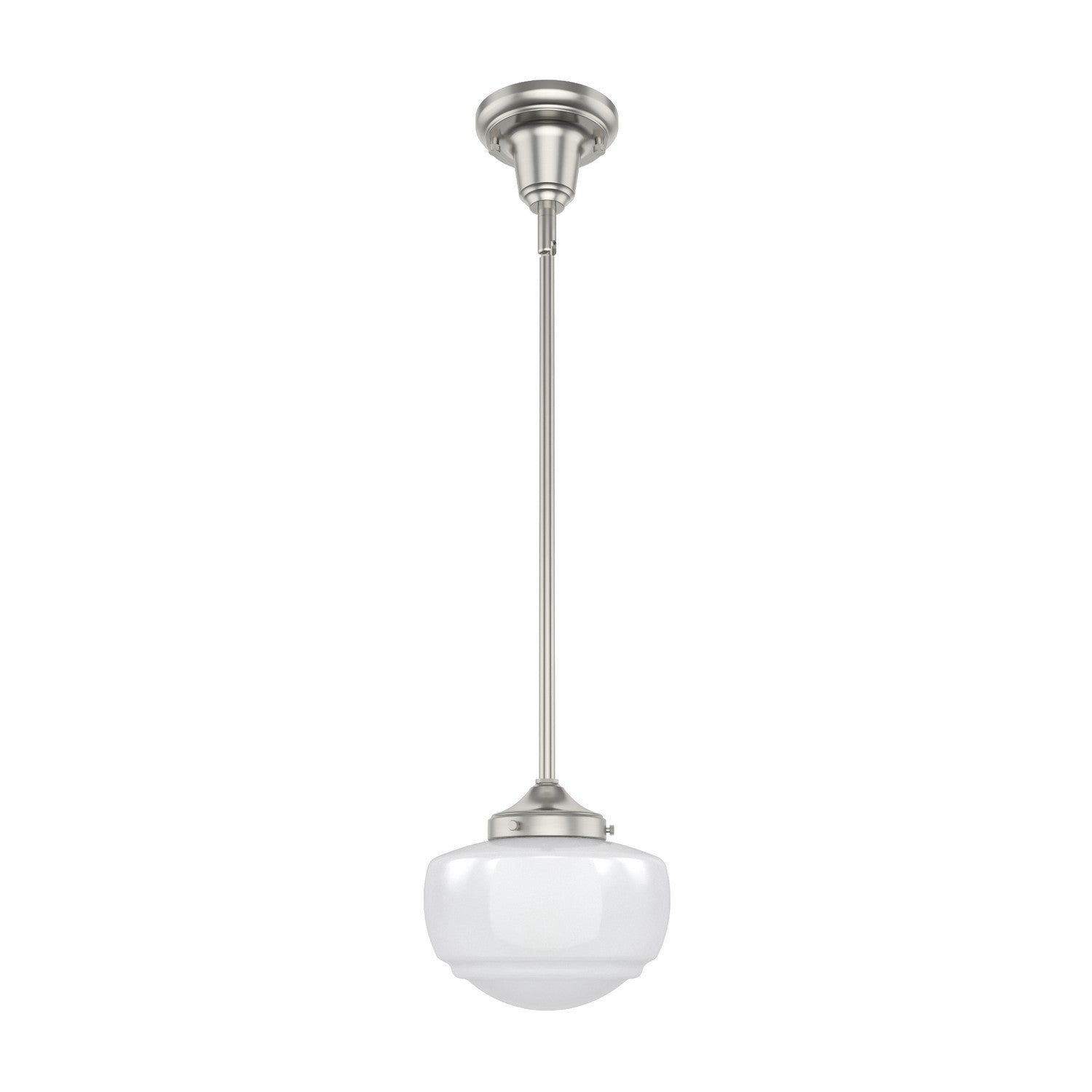 Hunter - 19026 - One Light Pendant - Saddle Creek - Brushed Nickel