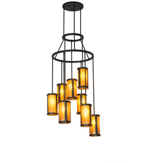 Meyda Tiffany - 252907 - Nine Light Chandelier - Cartier - Blackwash