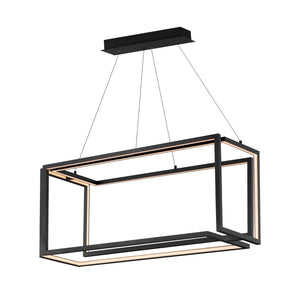 ET2 - E21266-BK - LED Linear Pendant - Penrose - Black