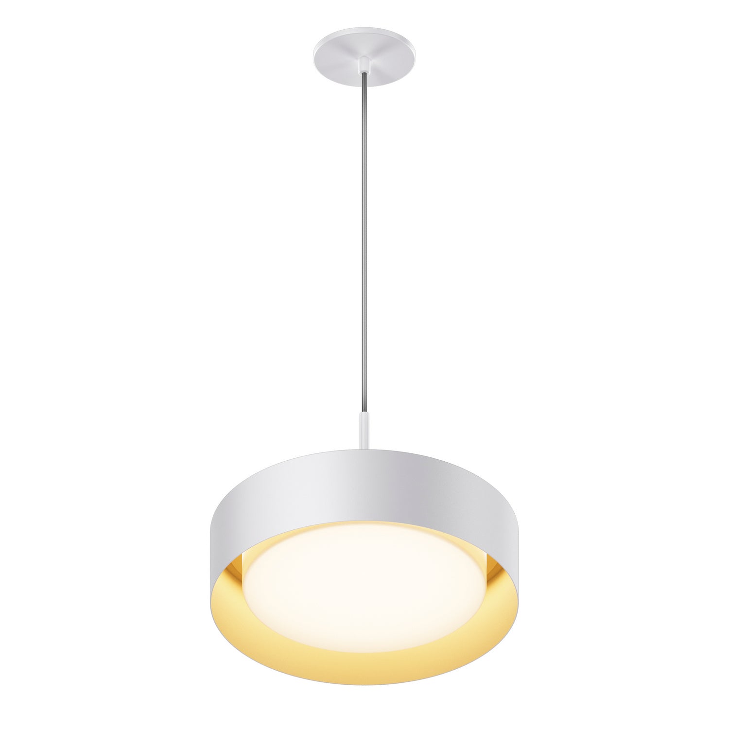 ET2 - E51011-WTGLD - LED Pendant - Echo - White/Gold