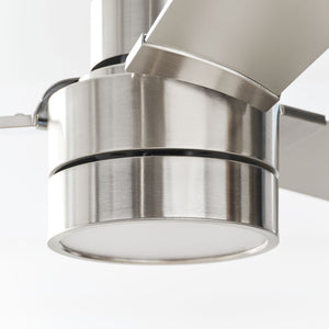 Generation Lighting. - 3JVR52BSD - 52" Ceiling Fan - Jovie - Brushed Steel