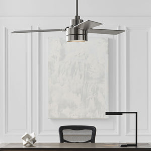 Generation Lighting. - 3JVR52BSD - 52"Ceiling Fan - Jovie - Brushed Steel