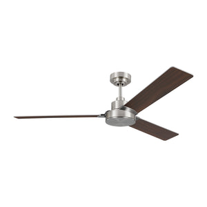 Generation Lighting. - 3JVR58BS - 58" Ceiling Fan - Jovie - Brushed Steel