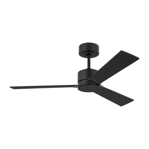 Visual Comfort Fan - 3RZR44MBK - 44"Ceiling Fan - Rozzen - Midnight Black