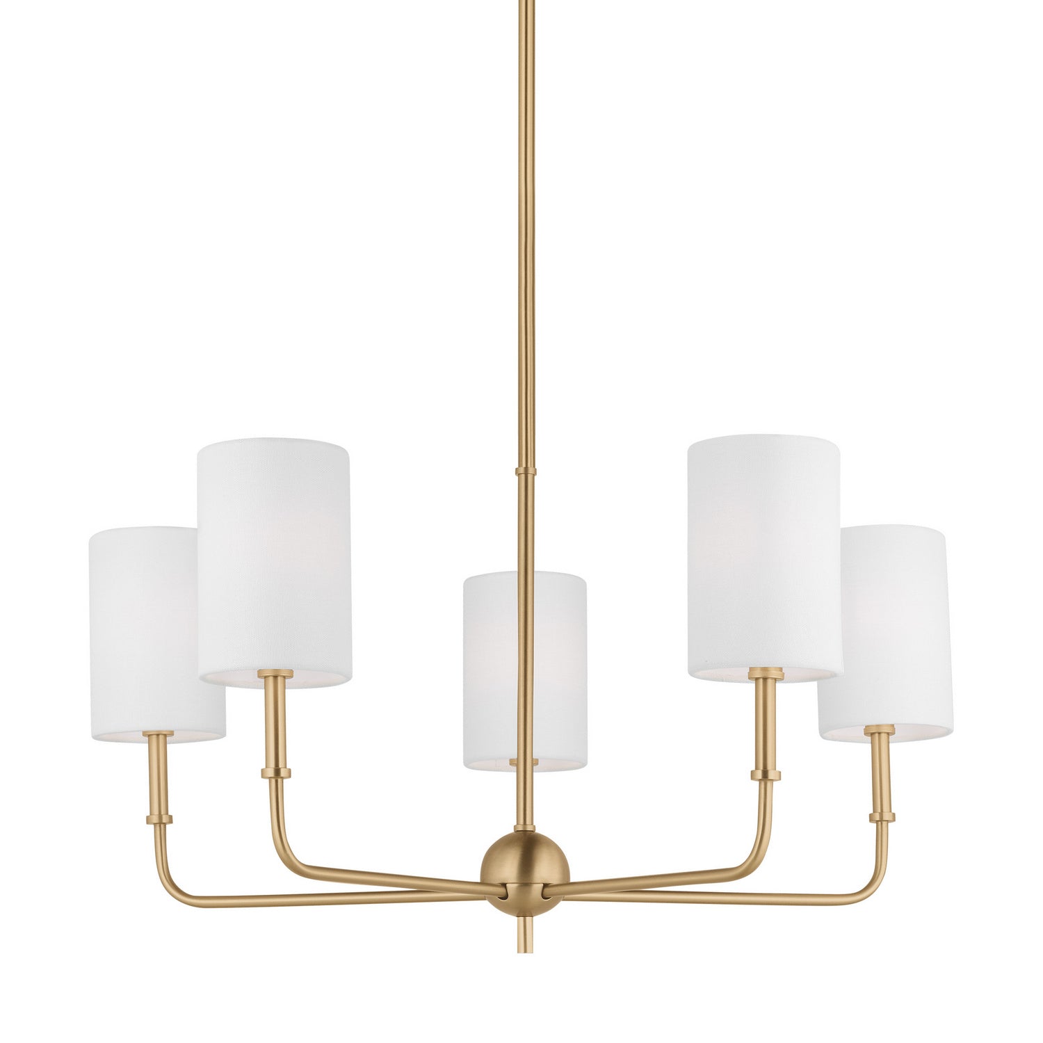 Visual Comfort Studio - 3109305-848 - Five Light Chandelier - Foxdale - Satin Brass