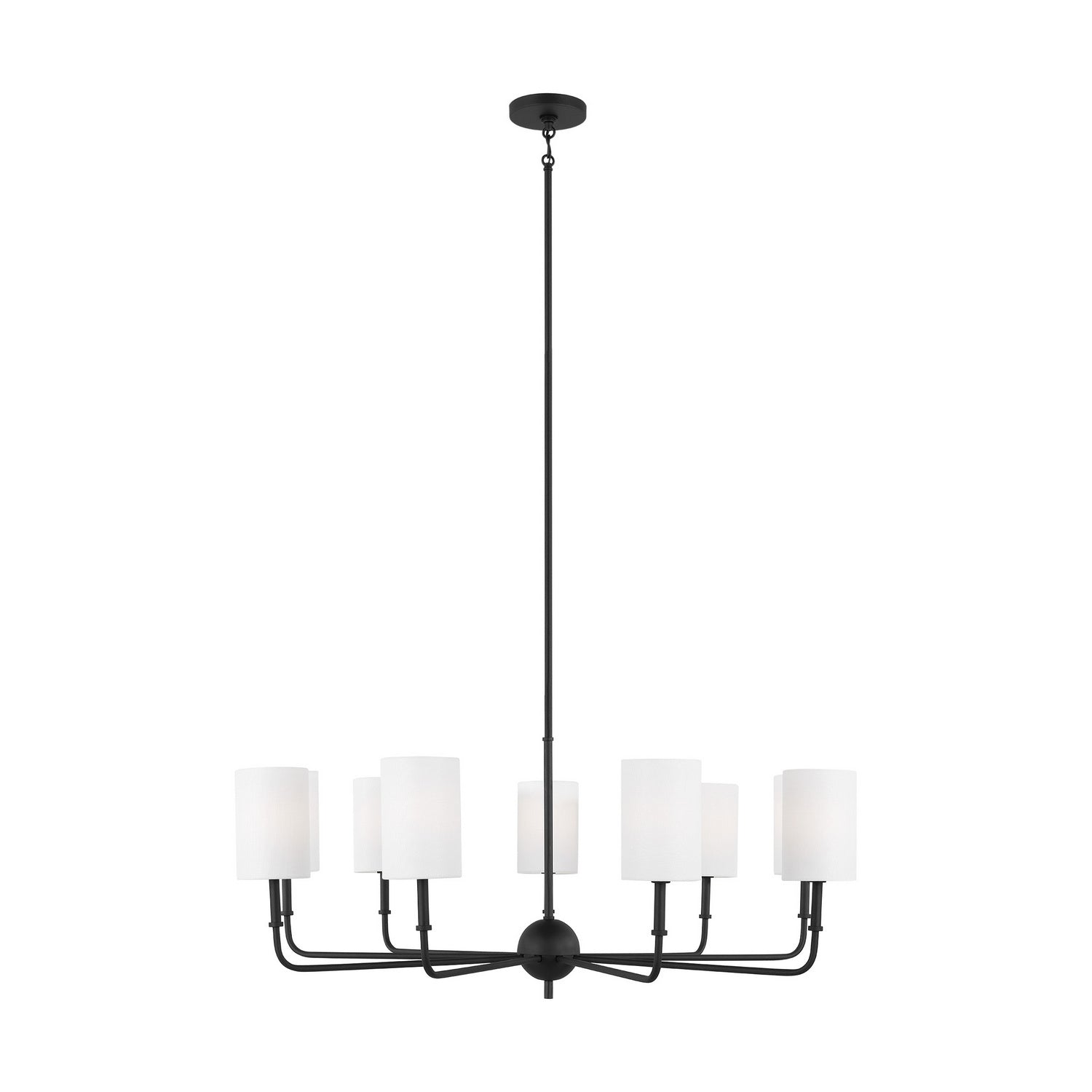 Visual Comfort Studio - 3109309-112 - Nine Light Chandelier - Foxdale - Midnight Black