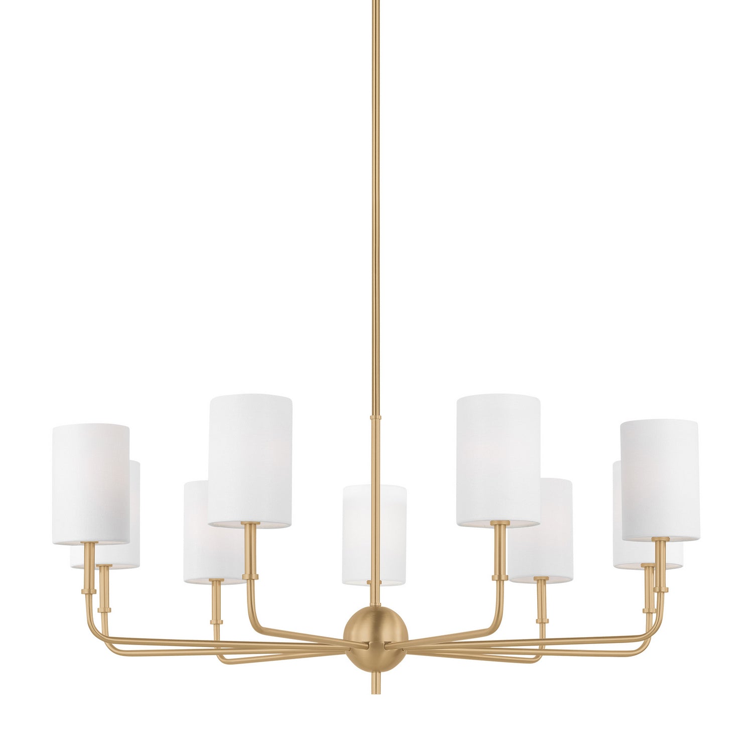 Visual Comfort Studio - 3109309-848 - Nine Light Chandelier - Foxdale - Satin Brass