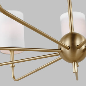 Visual Comfort Studio - 3109309-848 - Nine Light Chandelier - Foxdale - Satin Brass