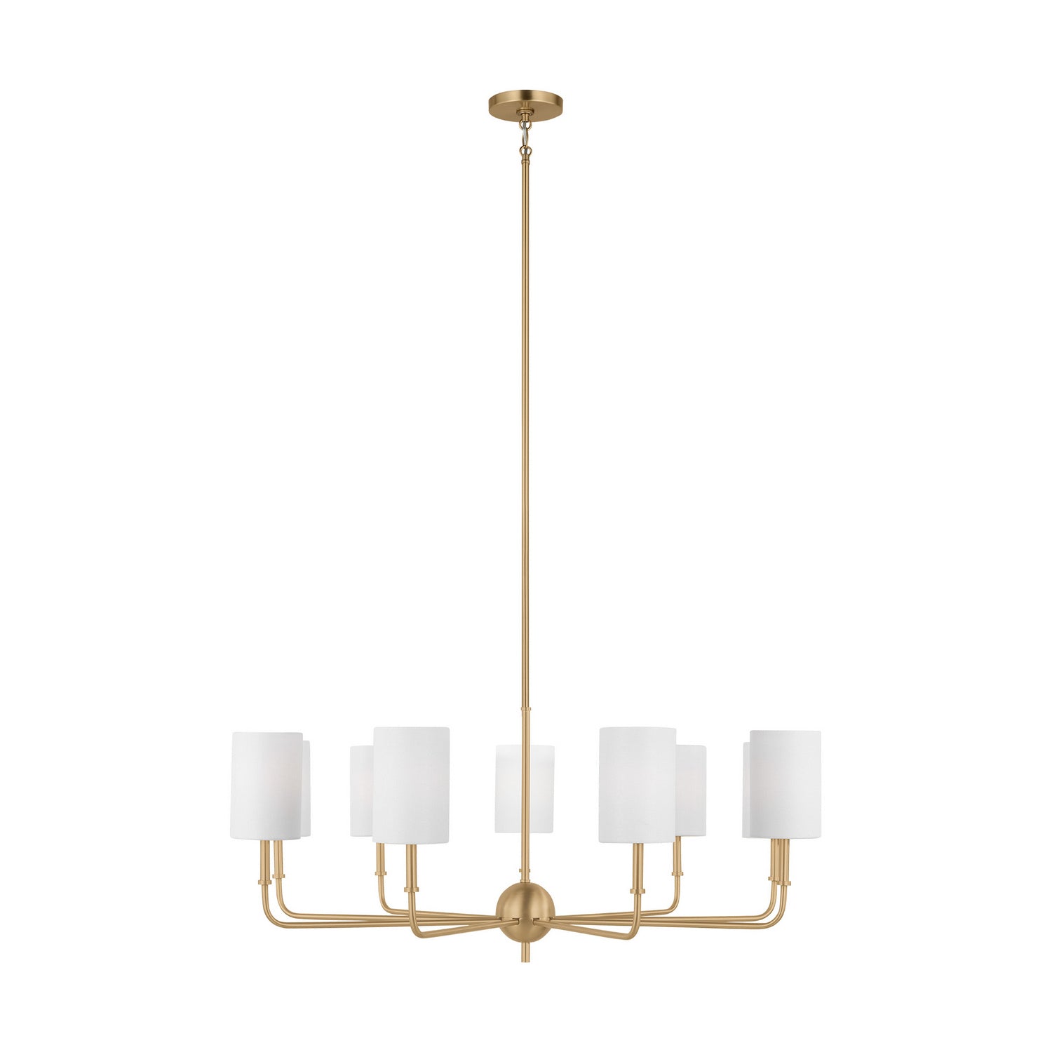 Visual Comfort Studio - 3109309-848 - Nine Light Chandelier - Foxdale - Satin Brass