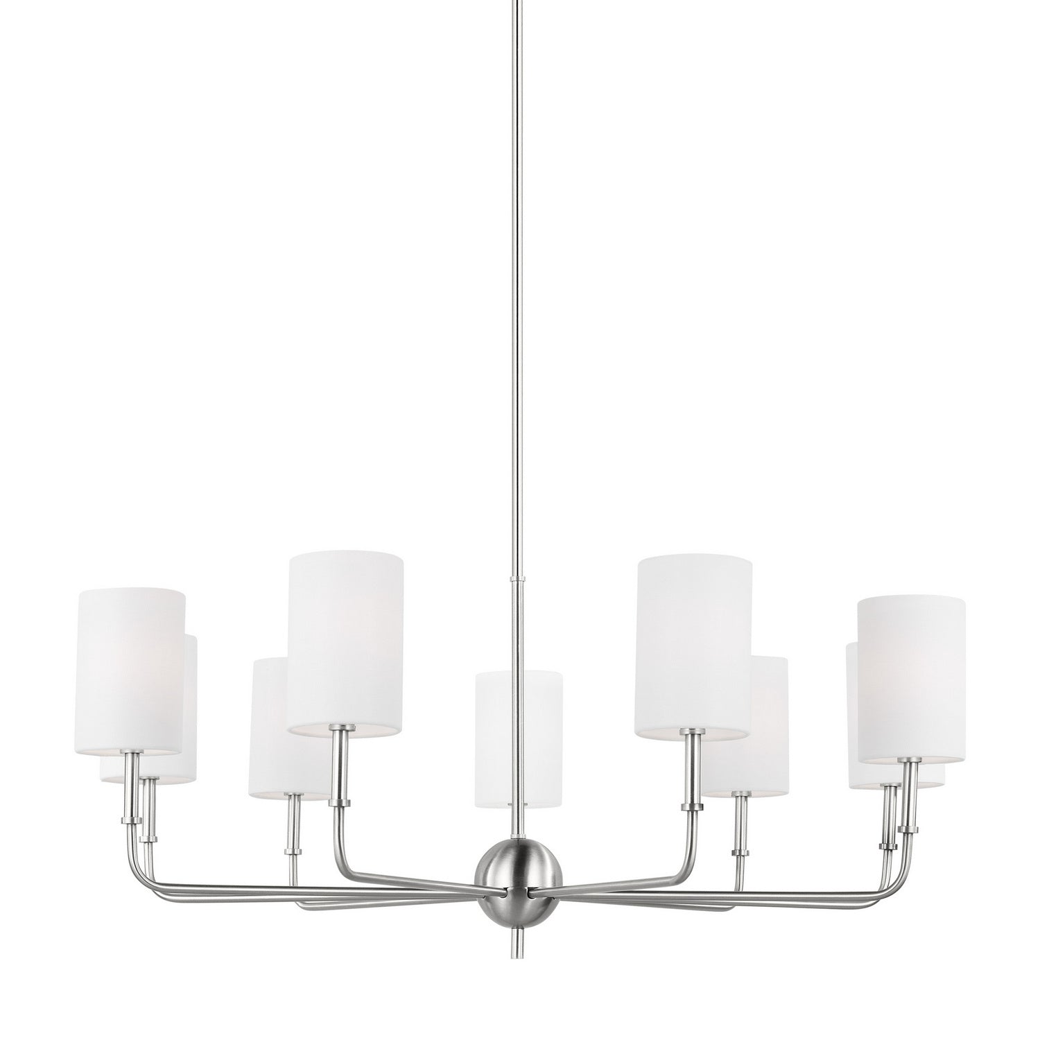 Visual Comfort Studio - 3109309-962 - Nine Light Chandelier - Foxdale - Brushed Nickel