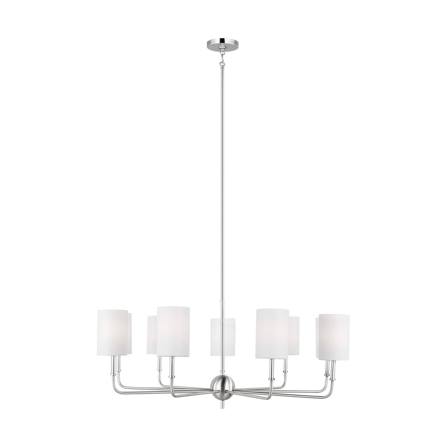 Visual Comfort Studio - 3109309-962 - Nine Light Chandelier - Foxdale - Brushed Nickel