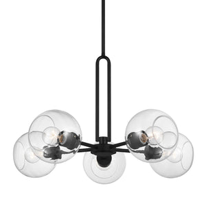 Visual Comfort Studio - 3155705-112 - Five Light Chandelier - Codyn - Midnight Black