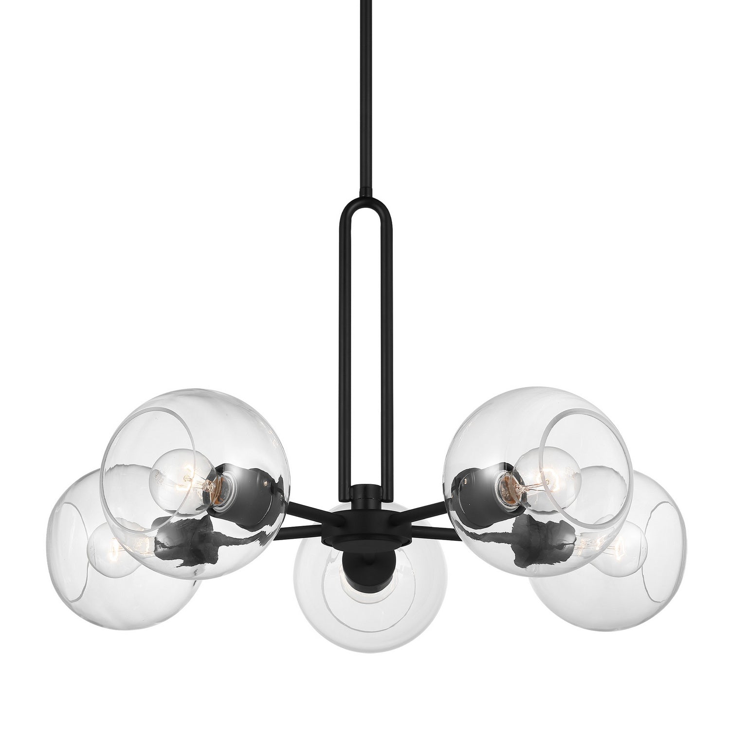 Visual Comfort Studio - 3155705-112 - Five Light Chandelier - Codyn - Midnight Black