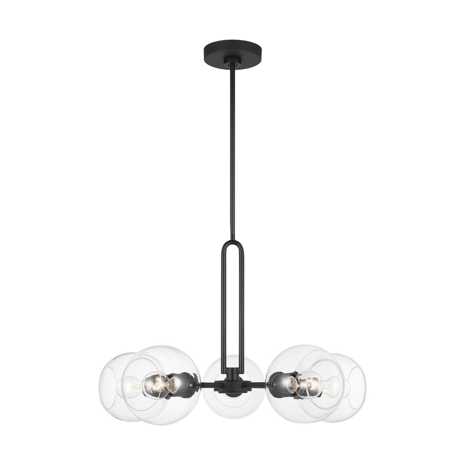 Visual Comfort Studio - 3155705-112 - Five Light Chandelier - Codyn - Midnight Black