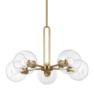 Visual Comfort Studio - 3155705-848 - Five Light Chandelier - Codyn - Satin Brass