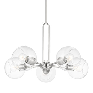 Visual Comfort Studio - 3155705-962 - Five Light Chandelier - Codyn - Brushed Nickel