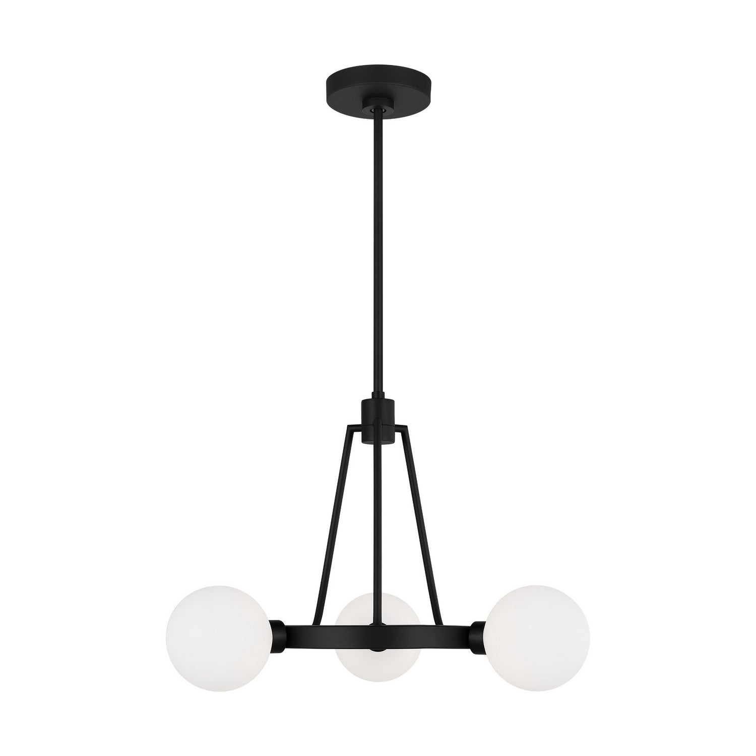 Visual Comfort Studio - 3161603-112 - Three Light Chandelier - Clybourn - Midnight Black