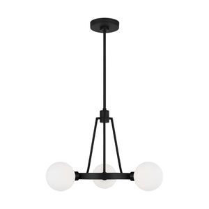 Visual Comfort Studio - 3161603-112 - Three Light Chandelier - Clybourn - Midnight Black