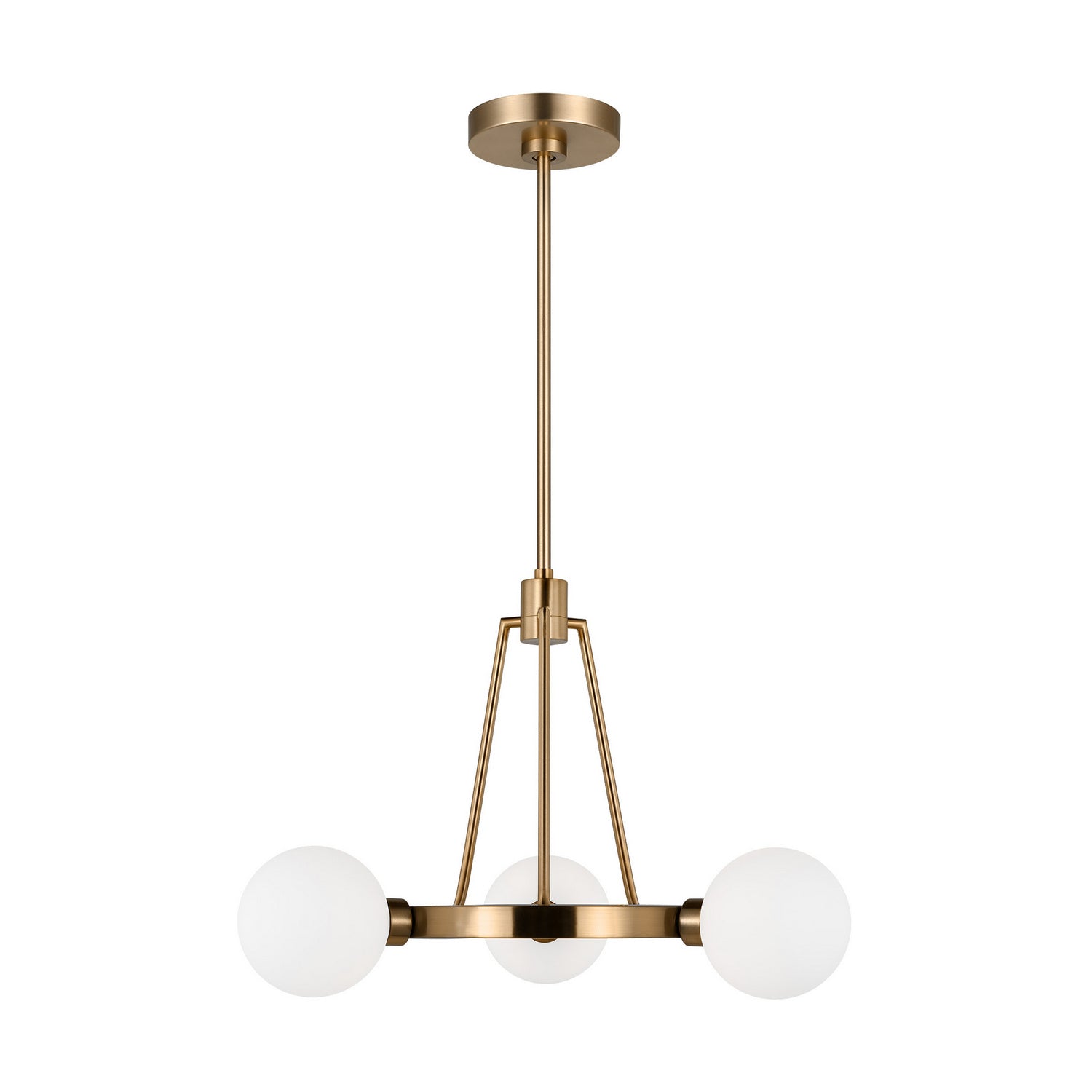 Visual Comfort Studio - 3161603-848 - Three Light Chandelier - Clybourn - Satin Brass