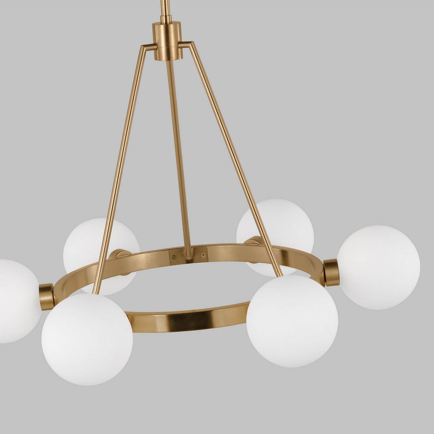 Visual Comfort Studio - 3161606-848 - Six Light Chandelier - Clybourn - Satin Brass