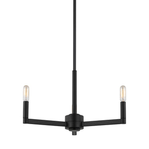 Visual Comfort Studio - 3164203-112 - Three Light Chandelier - Fullton - Midnight Black