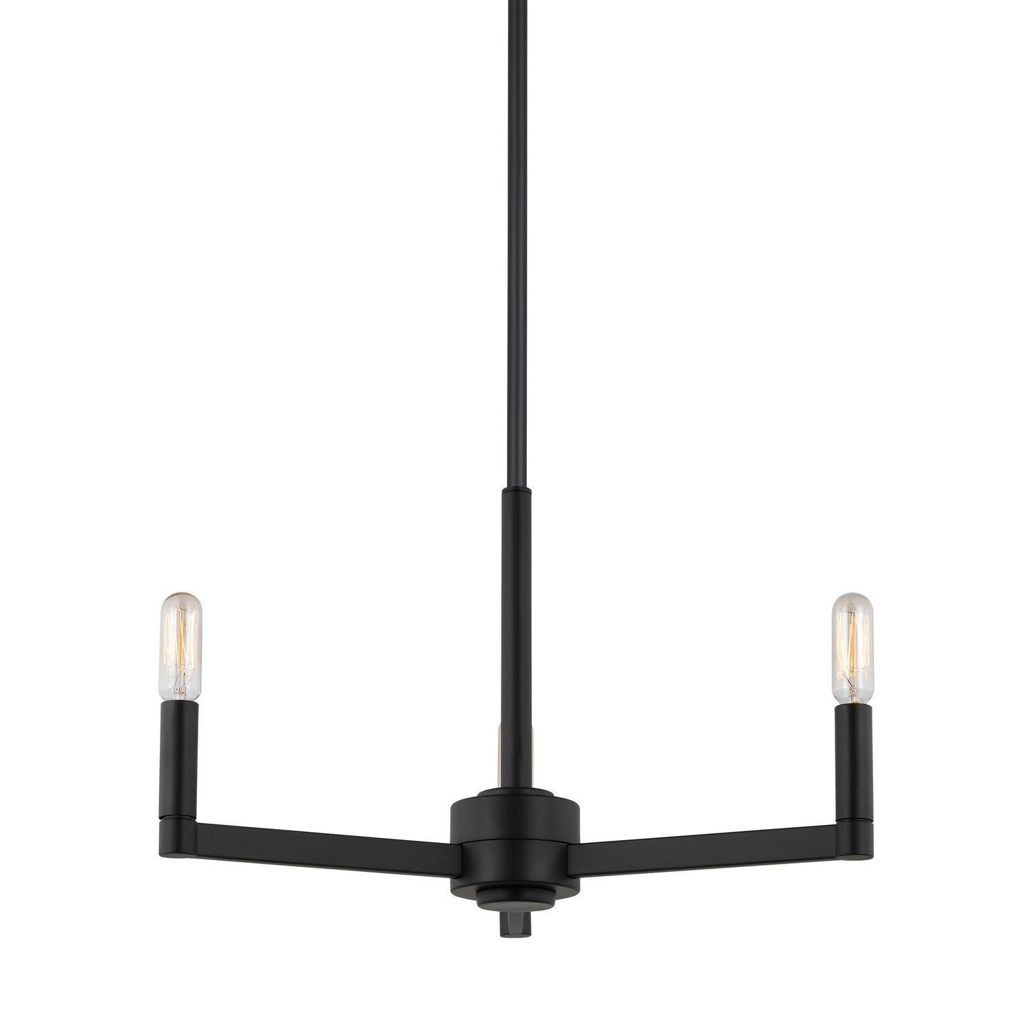 Visual Comfort Studio - 3164203-112 - Three Light Chandelier - Fullton - Midnight Black