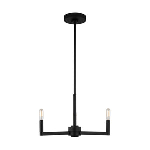 Visual Comfort Studio - 3164203-112 - Three Light Chandelier - Fullton - Midnight Black