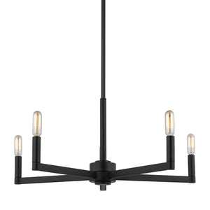 Visual Comfort Studio - 3164205-112 - Five Light Chandelier - Fullton - Midnight Black