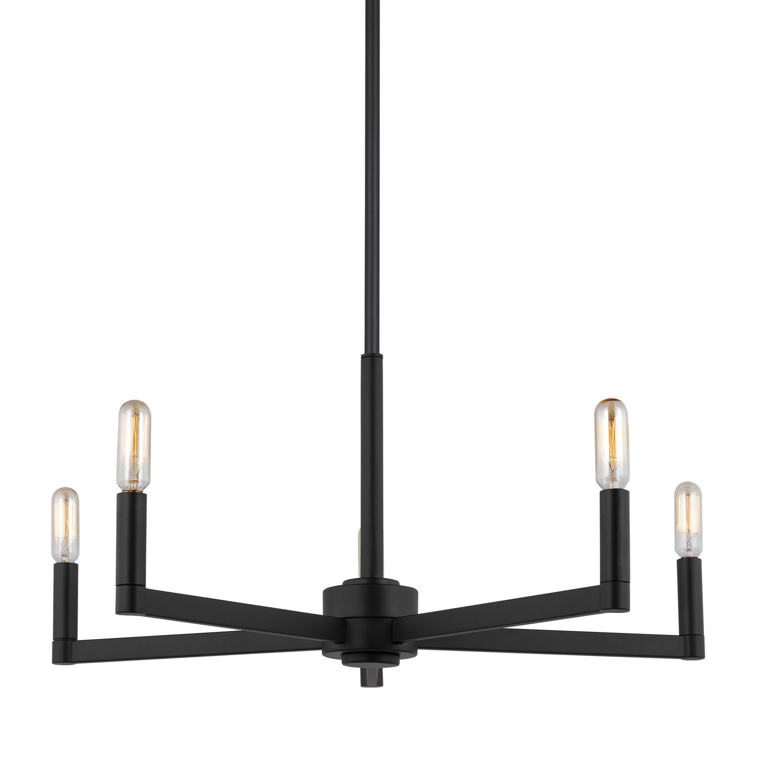 Visual Comfort Studio - 3164205-112 - Five Light Chandelier - Fullton - Midnight Black