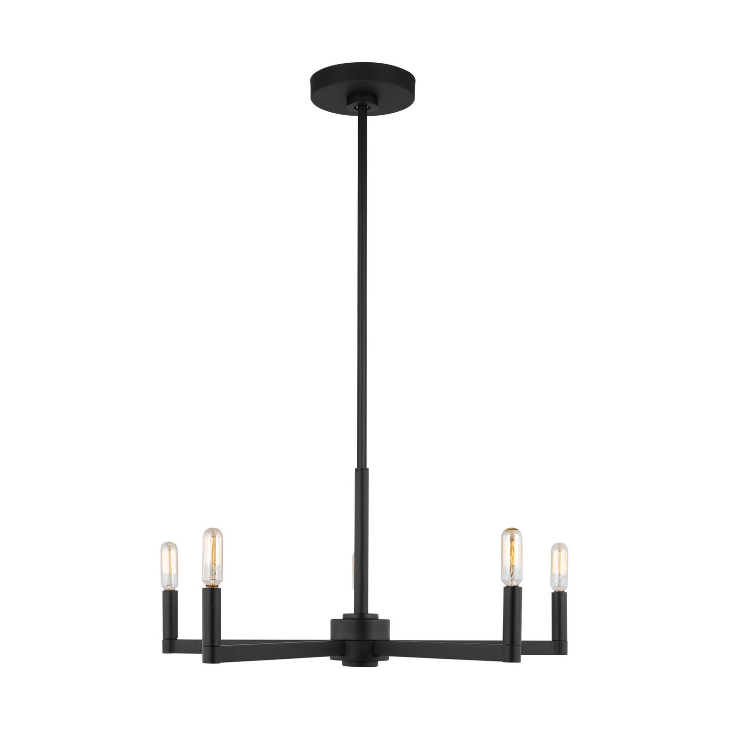 Visual Comfort Studio - 3164205-112 - Five Light Chandelier - Fullton - Midnight Black