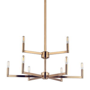 Visual Comfort Studio - 3164209-848 - Nine Light Chandelier - Fullton - Satin Brass