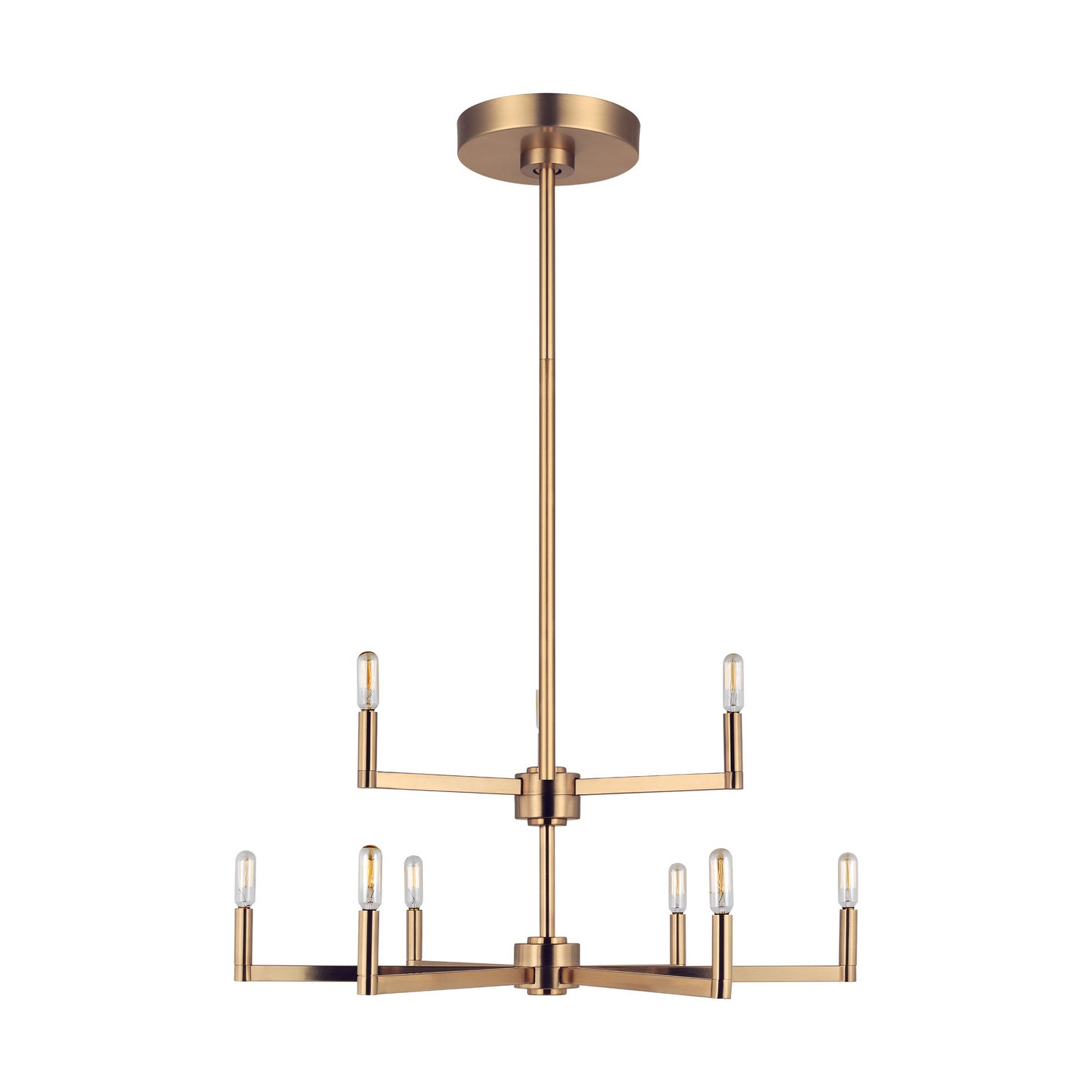 Visual Comfort Studio - 3164209-848 - Nine Light Chandelier - Fullton - Satin Brass