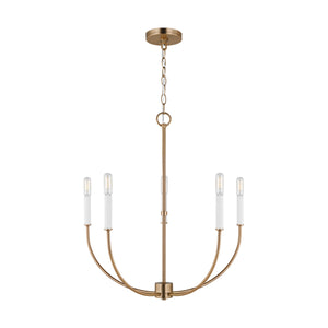 Visual Comfort Studio - 3167105-848 - Five Light Chandelier - Greenwich - Satin Brass