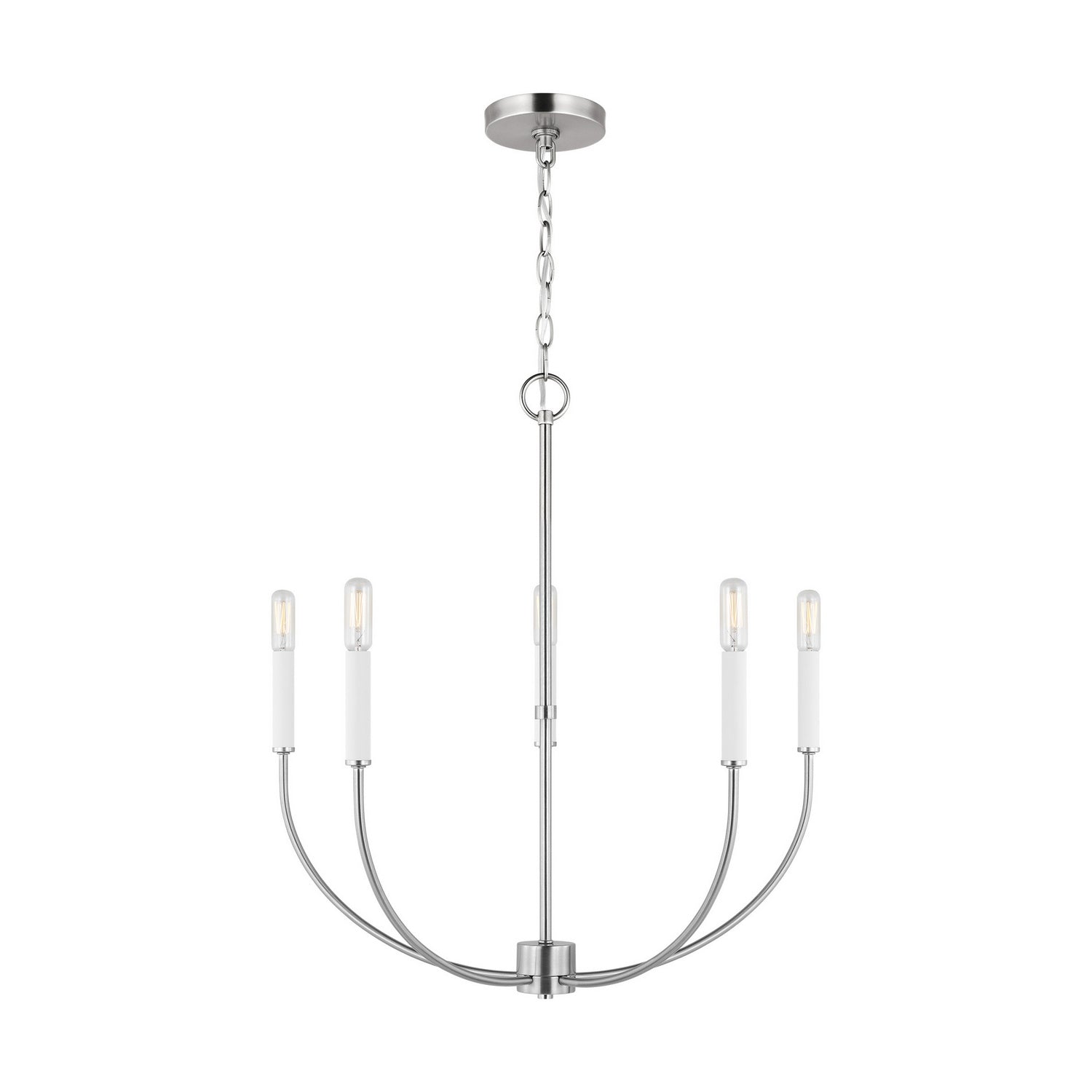 Visual Comfort Studio - 3167105-962 - Five Light Chandelier - Greenwich - Brushed Nickel