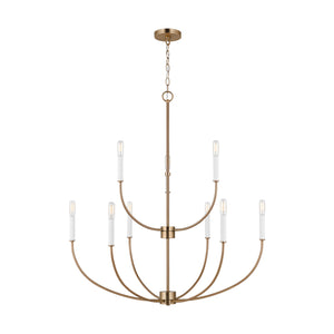 Visual Comfort Studio - 3167109-848 - Nine Light Chandelier - Greenwich - Satin Brass