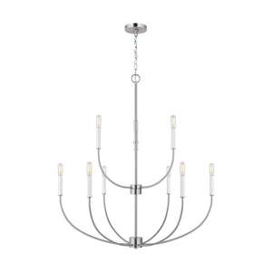 Visual Comfort Studio - 3167109-962 - Nine Light Chandelier - Greenwich - Brushed Nickel