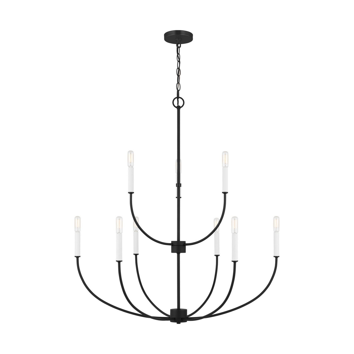 Visual Comfort Studio - 3167109EN-112 - LED Chandelier - Greenwich - Midnight Black