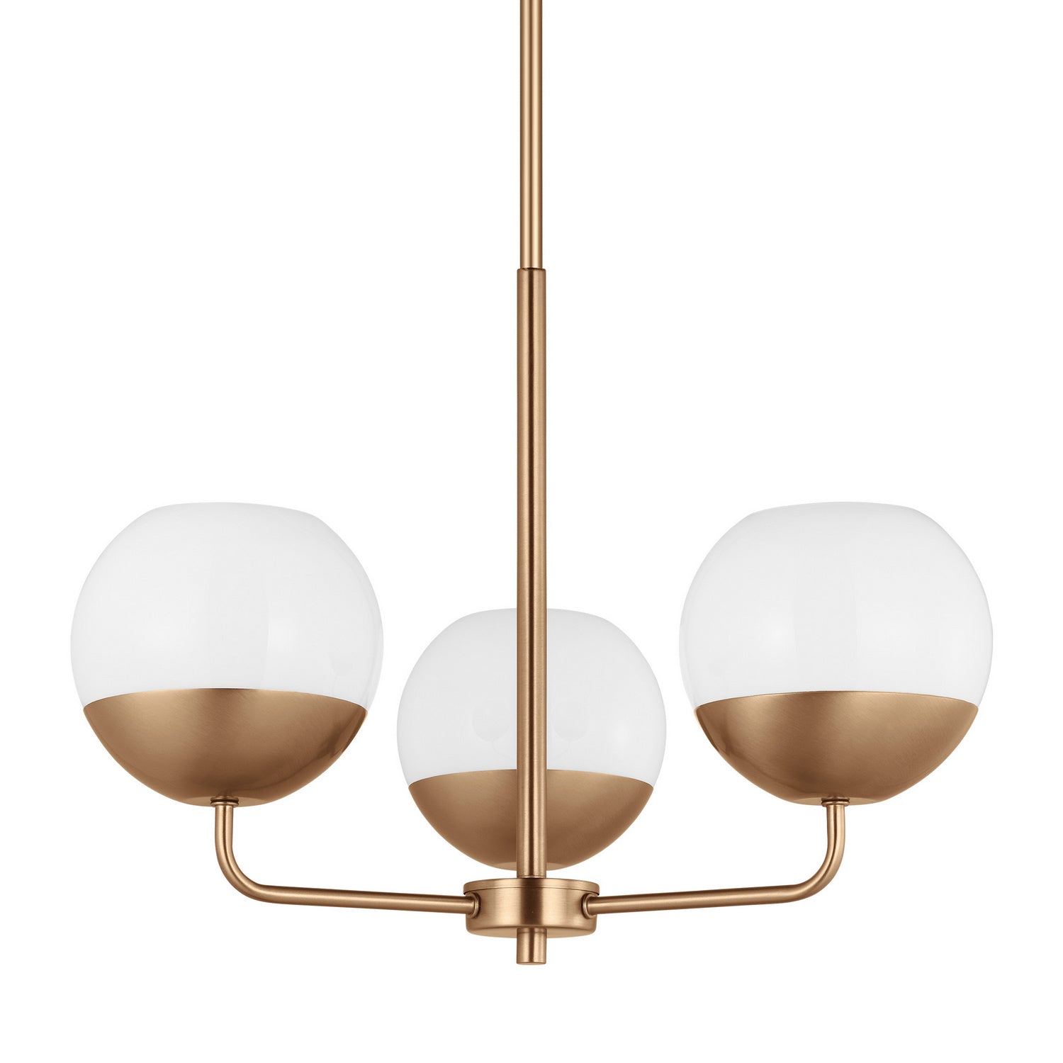 Visual Comfort Studio - 3168103-848 - Three Light Chandelier - Alvin - Satin Brass