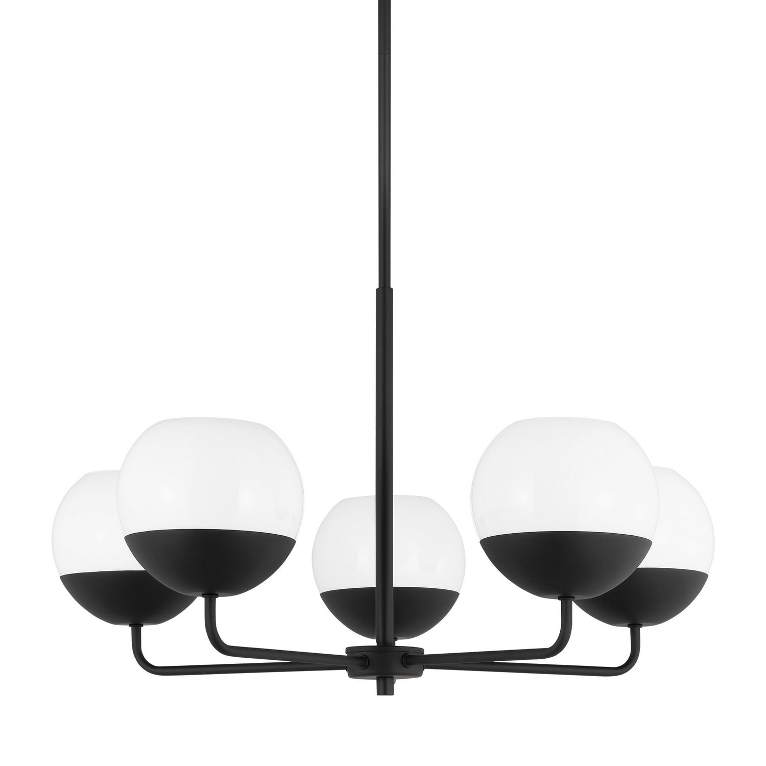 Visual Comfort Studio - 3168105-112 - Five Light Chandelier - Alvin - Midnight Black